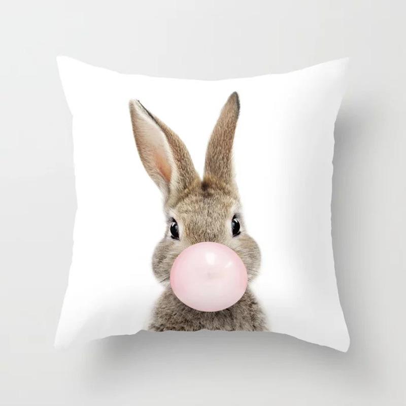 Decorative Pillowcases Cute Animals Home Decor Car Cushion Covers Sofa