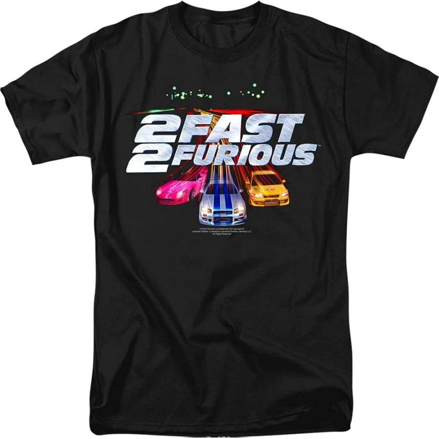 2 Fast 2 Furious Logo Short Sleeve Mens Shirt S чёрный