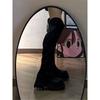 Fashion Stretch Boots Women's 2025 Autumn New Small Thin Thick Sole High Long Knight Boots High Boots