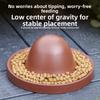Plastic Reptile Feeder Bowl Escape Proof Wear Resistant Reptile Water Pot Wide Mouth Round Feeder Ledge for Small Pets