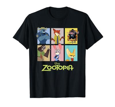 Disney Zootopia Karakters Grid T-shirt