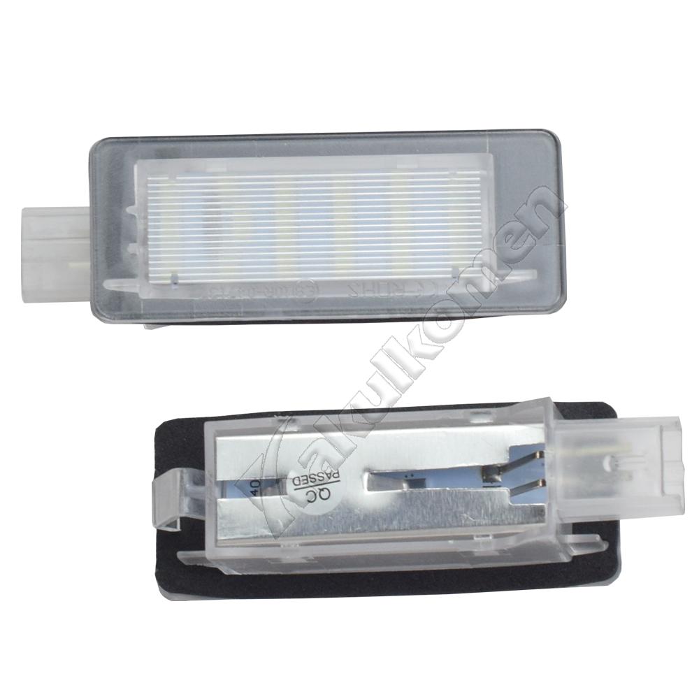 For Renault Scenic 2 3 Fluence Captur Espace 4 Grand Modus Zoe BFM Laguna Sport Tourer Car LED License Number Plate Light Lamps License Plate Lights