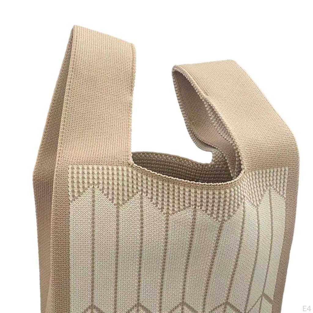 Gestrickte Tragetasche für Damen Schulter Hobo Clutch Reise Häkeltaschen Leichtgewicht Party