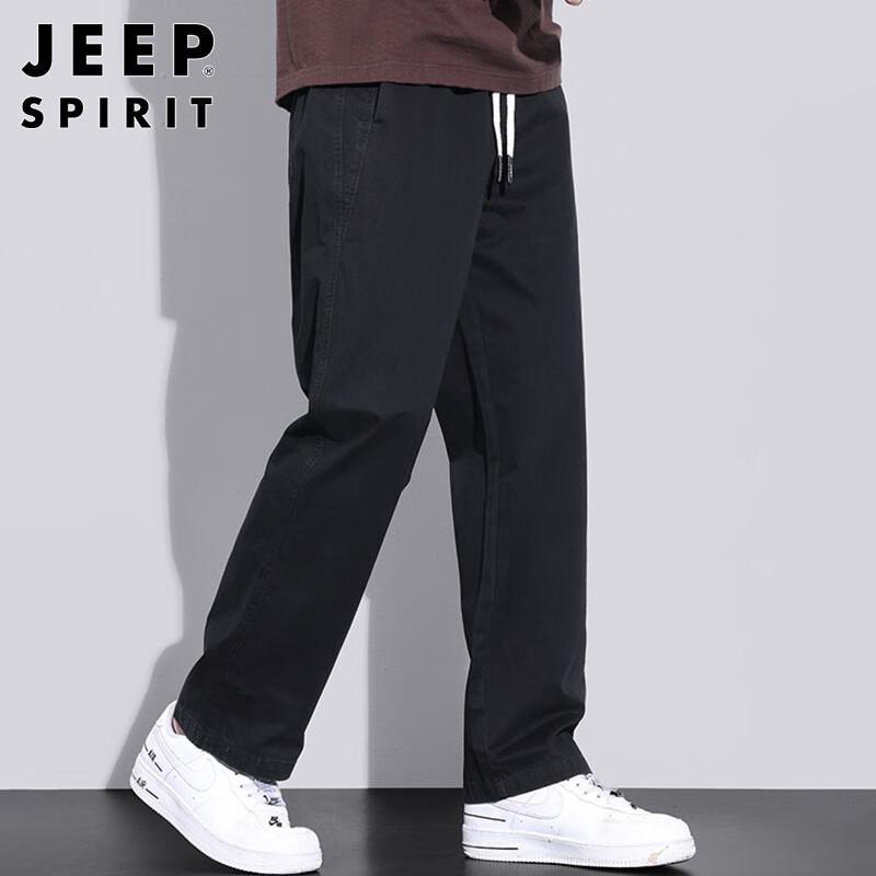 JEEP SPIRIT Herren Baumwolle Locker Gerade Bein Cargohose