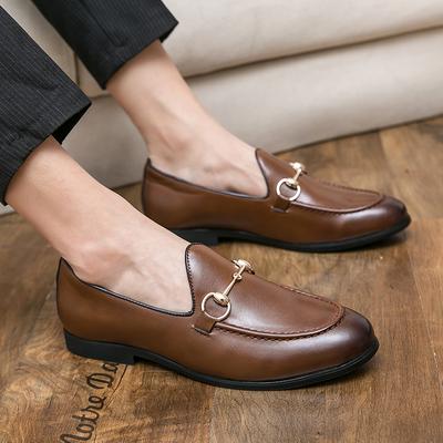 Moda Negócios mocassins masculinos de fundo plano Estilos clássicos versáteis e elegantes Ao ar livre e Lazer adulto Escritório Sapatos bonitos