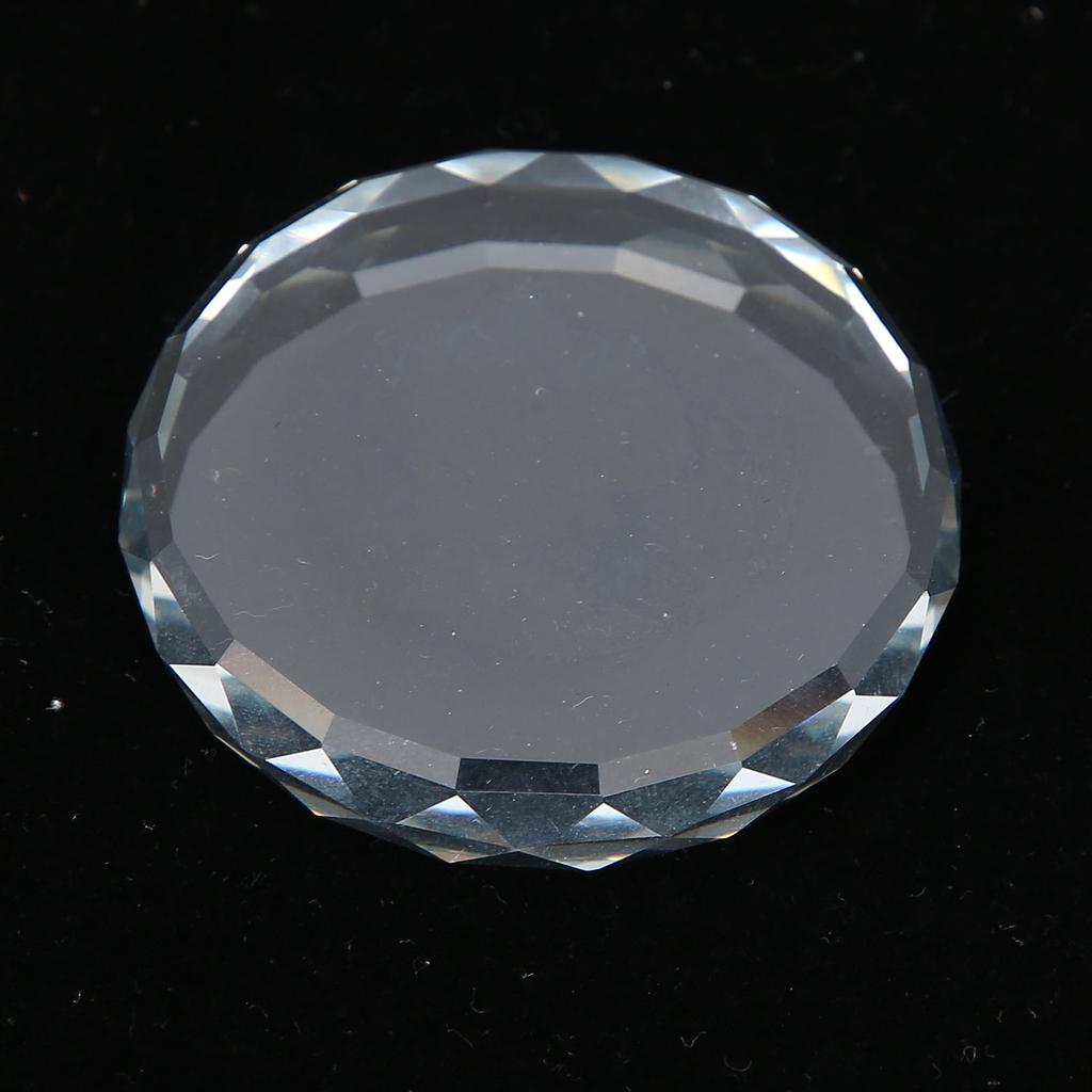 2PCS Nail Art Palettes Color Mixing Toning Glass False Eyelash Glue Hold Makeup Pallet