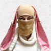Cute Rabbit Hat Balaclava Mask Knitted Wool Hood Hat Autumn and Winter Warm Personality Punk