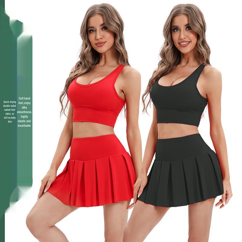 

Women s Quick-Dry Yoga & Tennis Set with Sun Protection Large
