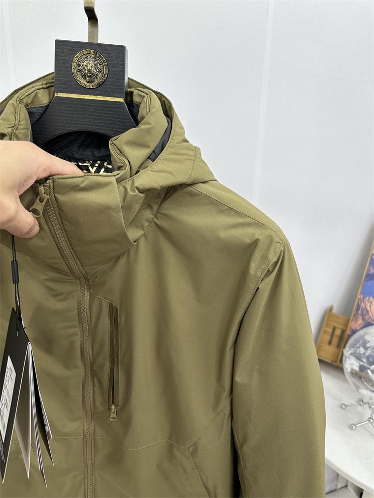 ARC Alternativ Herr 5K+P Vattentät Vindtät Jacka med Huva, Förtjockad för Höst & Vinter Utomhus Fritidskläder.