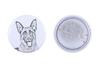 German Shepherd Dog, Alsatian Wolf Dog – Pin with Your Dog, Add Your Own Photo – Design 02 | Art-Dog