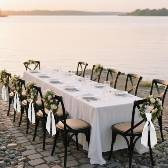 Decorative Ribbon Pure Color Curtain Garland Festive Party Ribbon Gift Wrap Ribbon Indoor Outdoor Home Festival Office Gift Decor