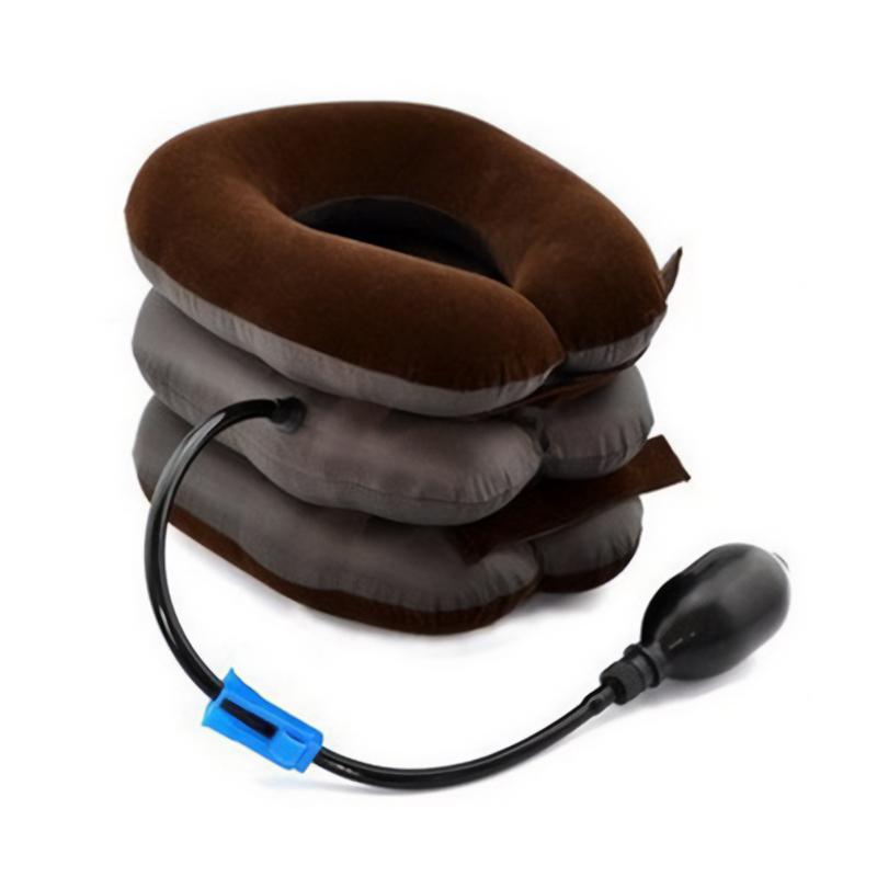 

Воздушная подушка безопасности для шеи, шейная тяга, массажер для шеи, облегчает боль коричневый