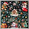 Cute Cartoon Santa Claus Snowman Snowflake Stickers for Bedroom Living Room Window Decor Winter Christmas Glass Static Decals