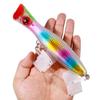 6PCS 17CM 92.7GBoat Fishing Trolling Lure, Surface System, Wave-popping, Heavy Weight Plastic Lure, Creates Noise When Hitting T