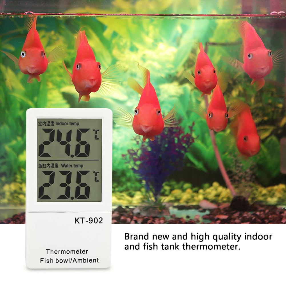 LCD Digitales Innen- und Aquarium-Thermometer mit Dual-Temperaturanzeige