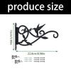Decorative European Styles Metal Wall Hook With Bird Designs For Lanterns And Flower Pots