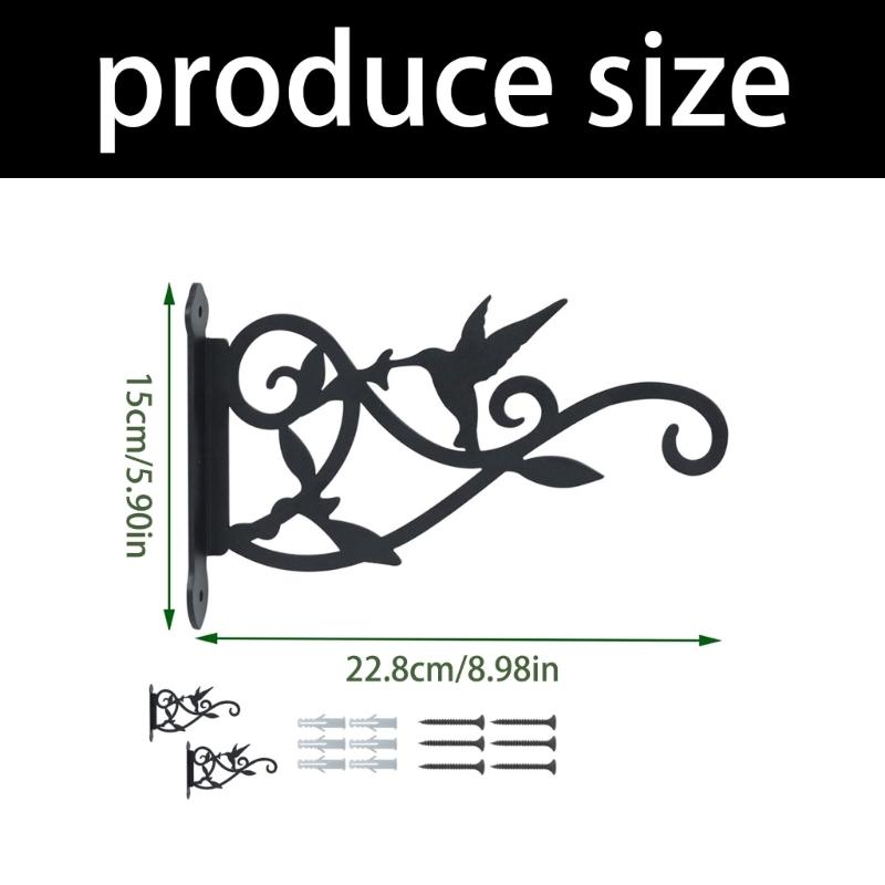 Decorative European Styles Metal Wall Hook With Bird Designs For Lanterns And Flower Pots