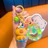 with Bell Swimming Ring Capybara Pendant Cute Cartoon Car Key Ring  Car Key Pendant