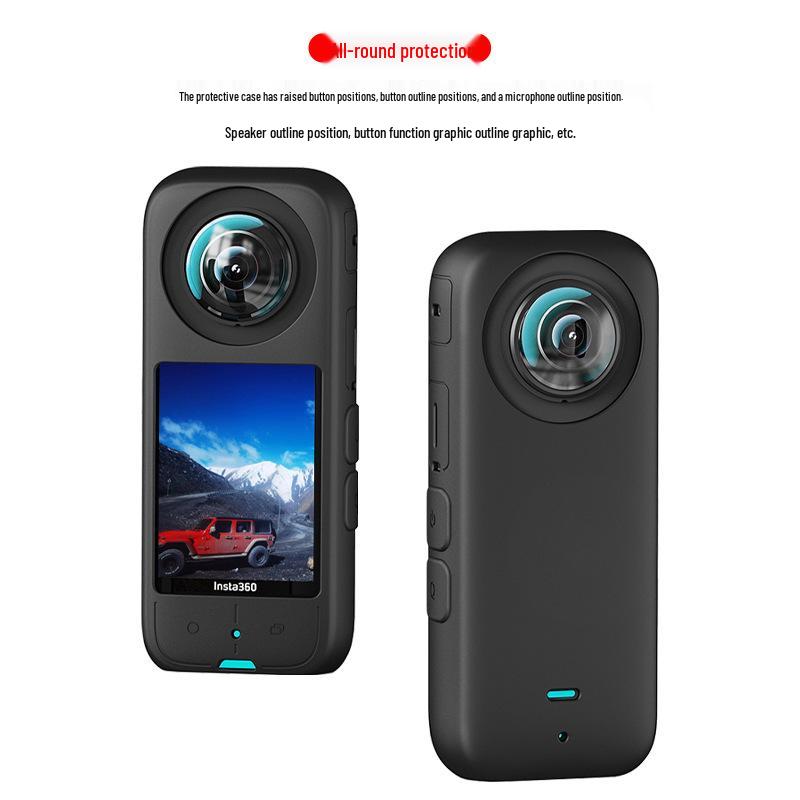 Insta360 X3/X4 Panorama-Actionkamera Objektivschutz Silikonhülle