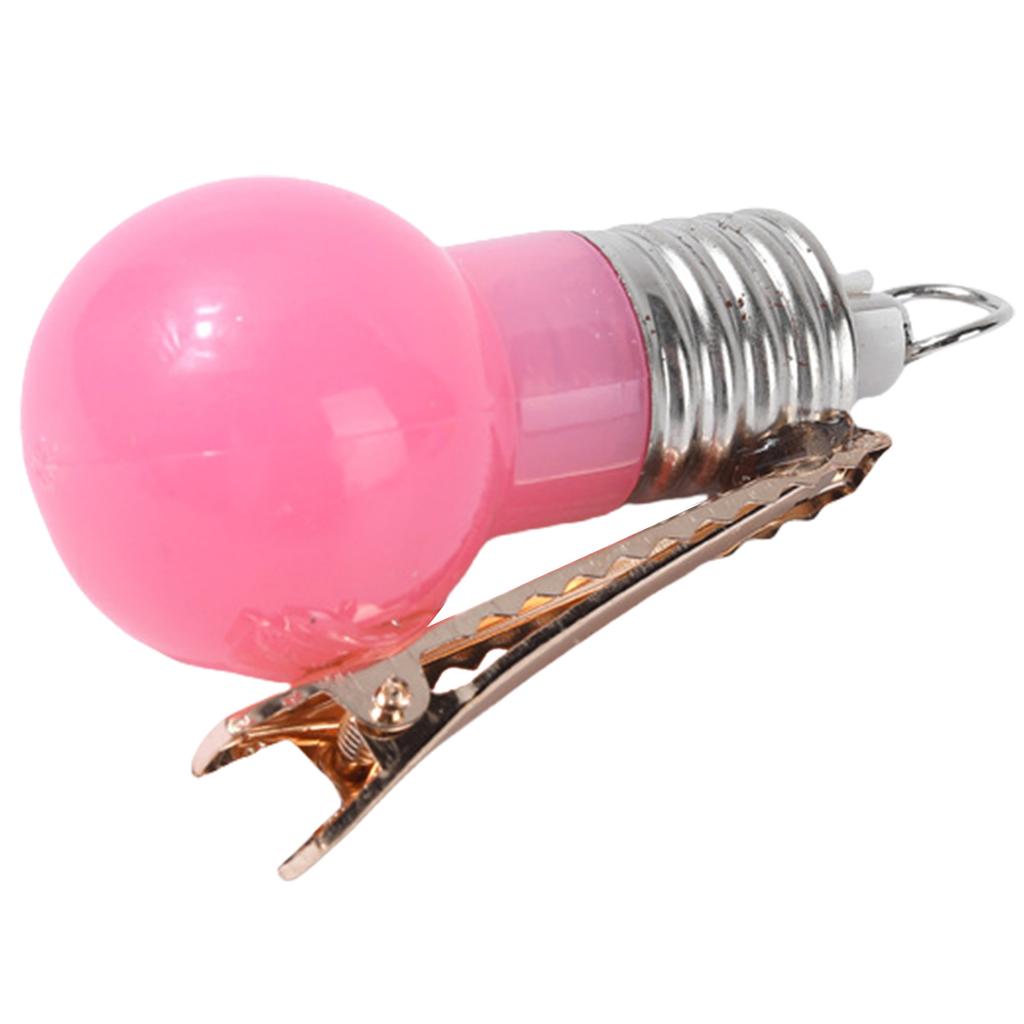 Creative Funny Hairpin Changing Simulation Light Bulb Hair Clip Accessory for Parties and Performances