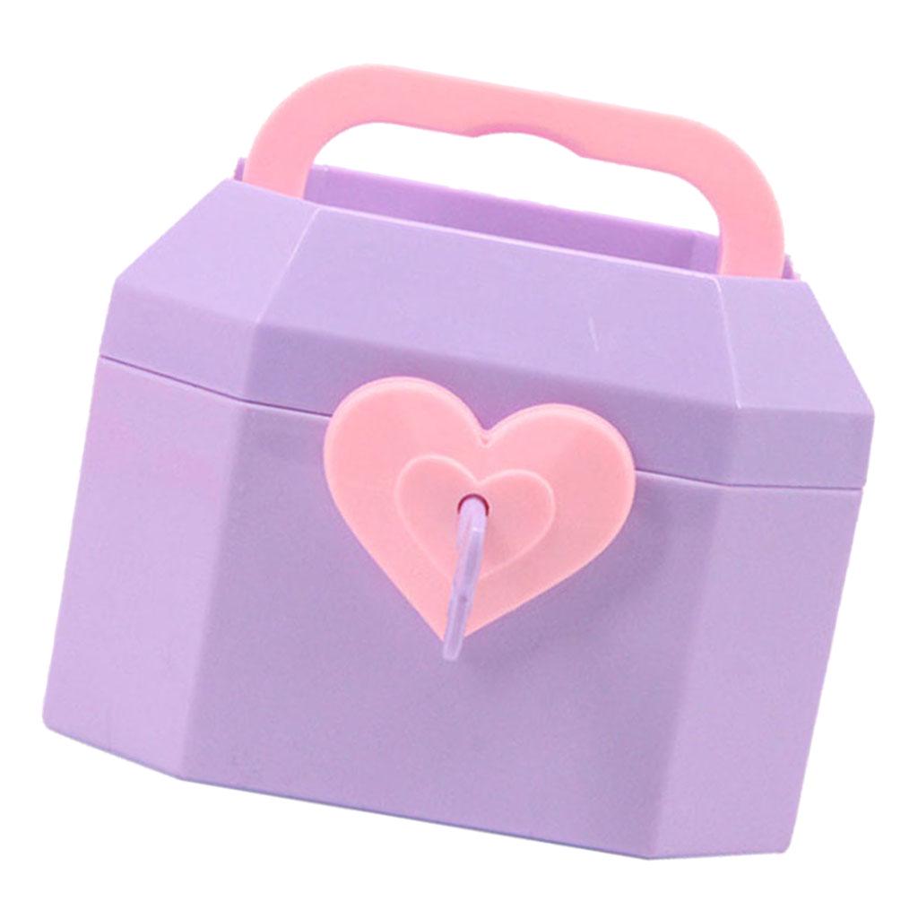 Plastic Jewelry Box Container 18inch Girl Doll Furniture with Handle Pink