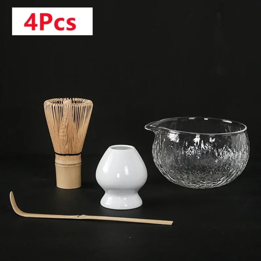 

Набор из 4/7 предметов для чая матча, бамбуковый венчик, совок, стеклянная чаша для матча, традиционные домашние инструменты для заваривания чая вручную, японский набор для матча