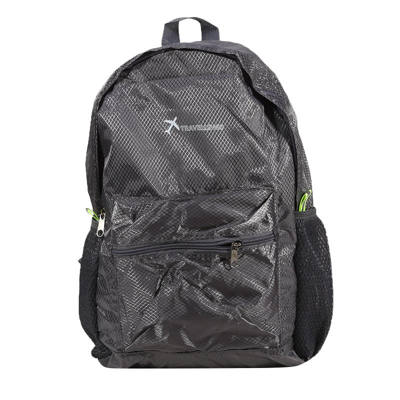 

Lightweight Folding Backpack Men s Ultralight Waterproof Backpack Women s Solid Color Travel Camping Hiking Backpack One Size сірий колір
