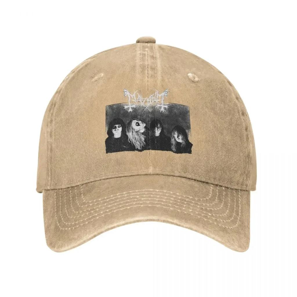 Mayhem Heavy Metal Baseball Cap Vintage Distressed Cotton Death Rock Sun Cap Unisex Outdoor Running Gollff Hats Cap