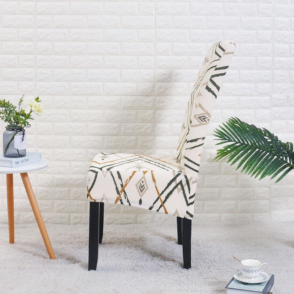 XL Size Printed Dining Chair Covers Large Removable Washable Kitchen Chair Protector Seat Cover for Dining Room Home Banquet