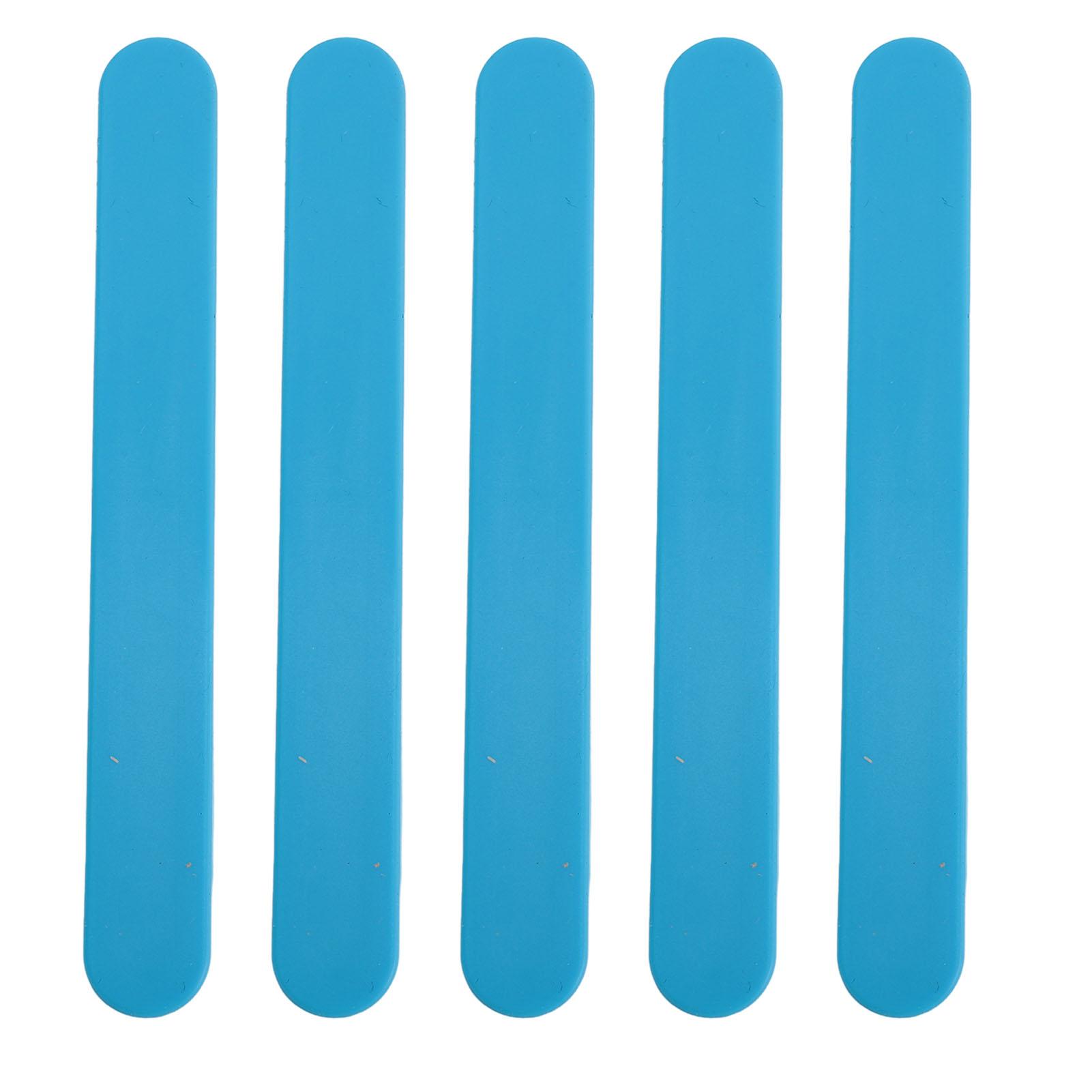 

5 шт. Силиконовые палочки для размешивания для удаления волос, многоразовые антипригарные силиконовые шпатели для воска для смешивания смолы Blue