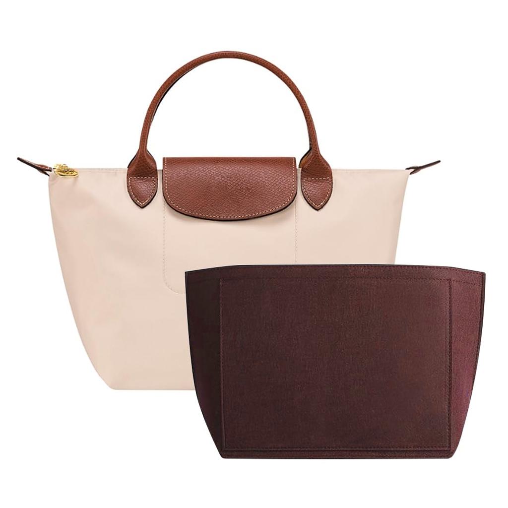 Bolsa de inserción de fieltro para bolso, bolsa con forro, bolsa de maquillaje de tela de fieltro, soporte de viaje, organizador de bolso portátil