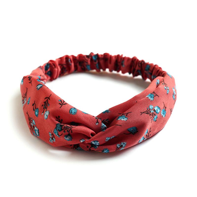 Fashion Women Girls Summer Bohemian Hair Bands Print Headbands Vintage Cross Turban Bandage Bandanas HairBands Hair Accessories