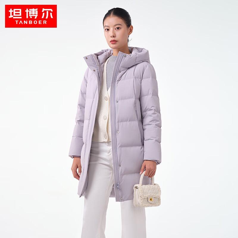 

Tanboer Women s Mid-Length Hooded 90% Down Jacket TB231690 165