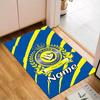 Custom Name Al Nassr Football Club Crest Rug Game Carpet, Floor Mat for Bedroom Living Room Entryway Rug, Home Decor Idea Gift for Christmas birthday