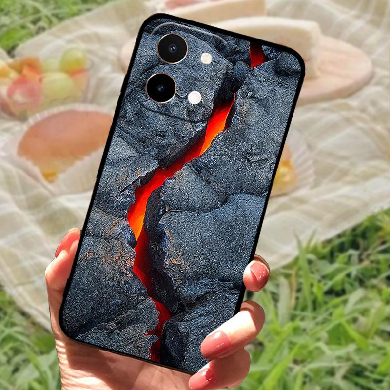 Case For Vivo Y28 4G Back Cover Anti-Falling Phone Shell For VIVO Y28 Fashion Fundas Non-slip Cartoon Soft Silicone Phone Bumper