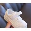 21-38 Children's White Shoes, Boys and Girls Sneakers, Casual Shoes, Leather Soft Sole Baby Shoes