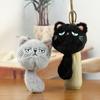 1 Piece Girl Backpack Doll Decoration Cute Plush Cat Doll Pendant Couple Bag Keychain Decorative Gift