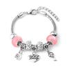 Vintage Handmade Alloy Large Hole Glass Bead Elephant Tree of Life Design Transparent Bracelet Multiple Styles Available