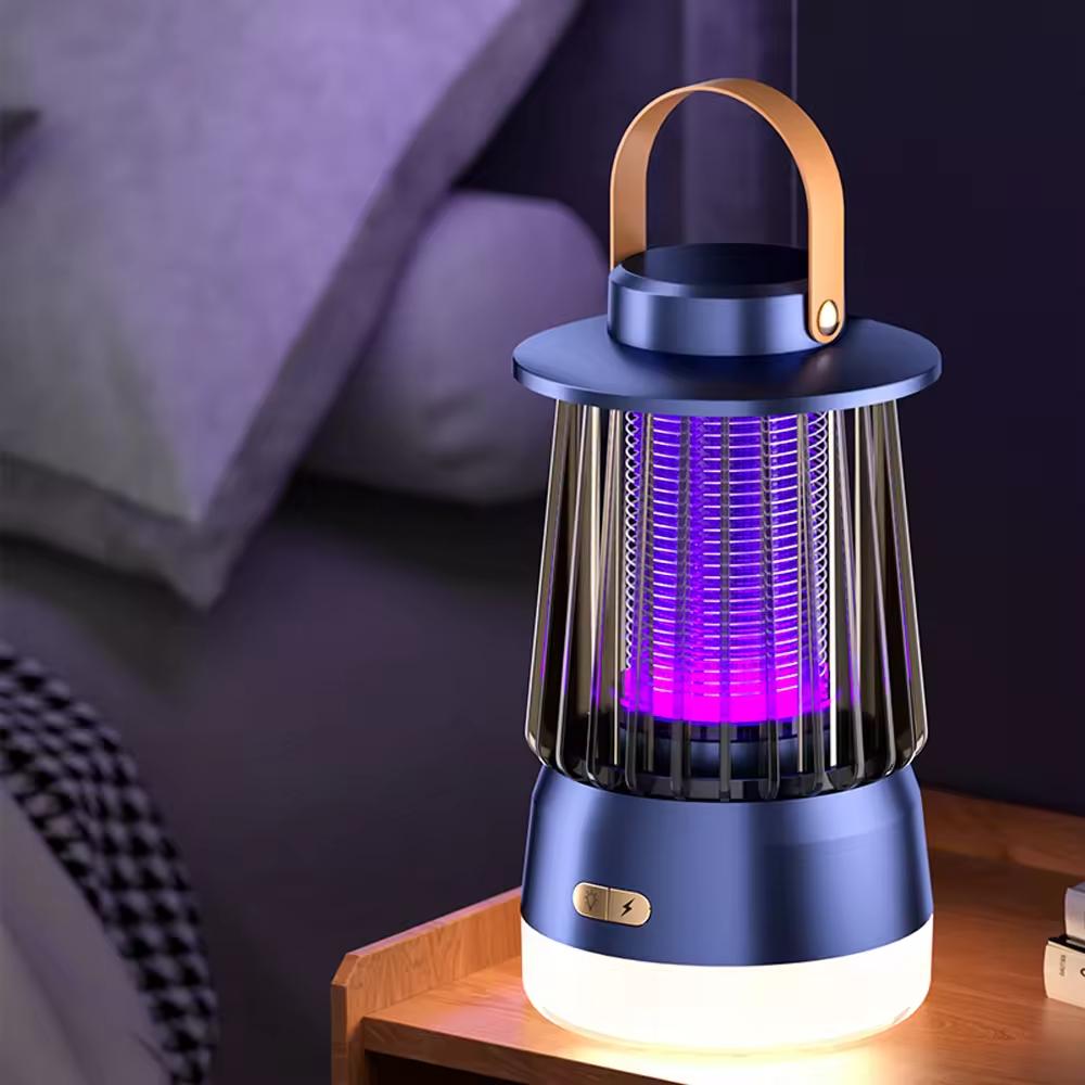 Bug Zapper Uv Lamp Mosquito Repellent Lamp Quiet Efficient Outdoor Use With Camping Light Rechargeable Electric Mosquito Killer