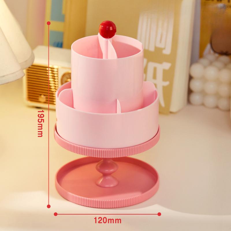 Cartoon Puppy Pen Holder Storage Box with Free Stickers INS Style Large Capacity Rotatable Storage Box for Students Desktop New