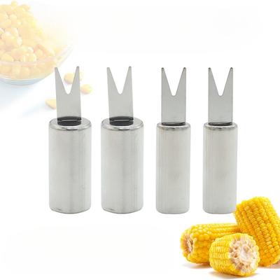 Tenedor de Acero Inoxidable para Mazorca de Maíz, Soportes para Mazorca de Maíz, Juego de Soportes para Mazorca de Maíz, Soporte para Brochetas, Tenedor de Maíz para Barbacoa al Aire Libre, Tenedor de Barbacoa de Cocina