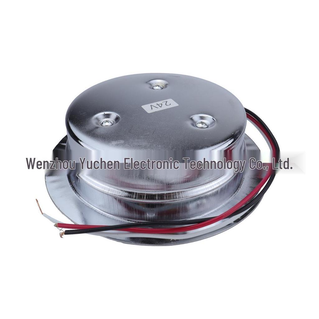 Universal Chrome LED Brake, Driving & Turn Signal Light for CIMC Trucks 12V-24V - High Brightness & Waterproof