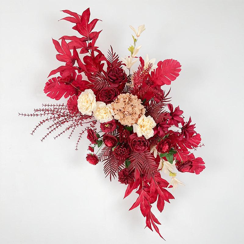 Complete Wedding & Banquet Artificial Flower Set: Ground Rows & Table Decor