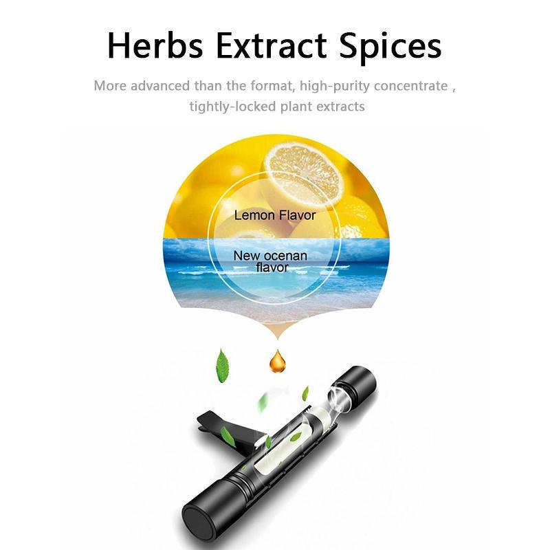 Diffusore di profumo per bocchetta dell'aria regolabile con bastoncino per aromaterapia solido per deodorante per auto a 5 gusti