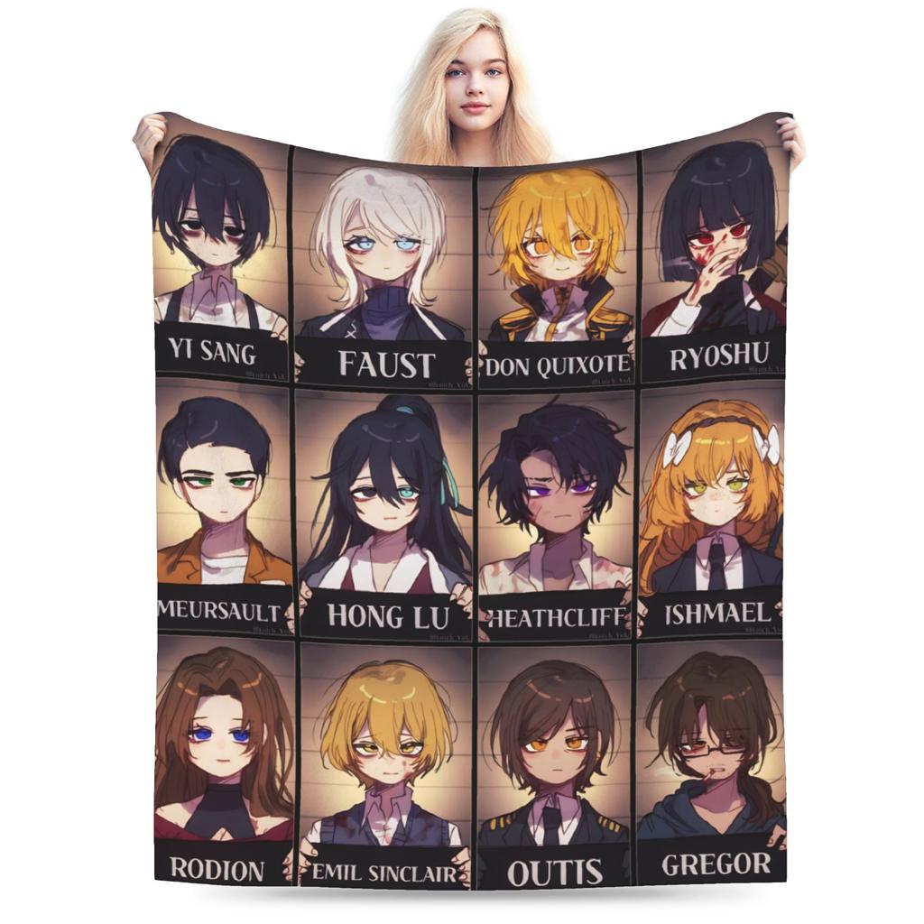 Limbus Company Project Moon Blanket Super Soft Fleece Cute Present  Throw Blankets Bedspread
