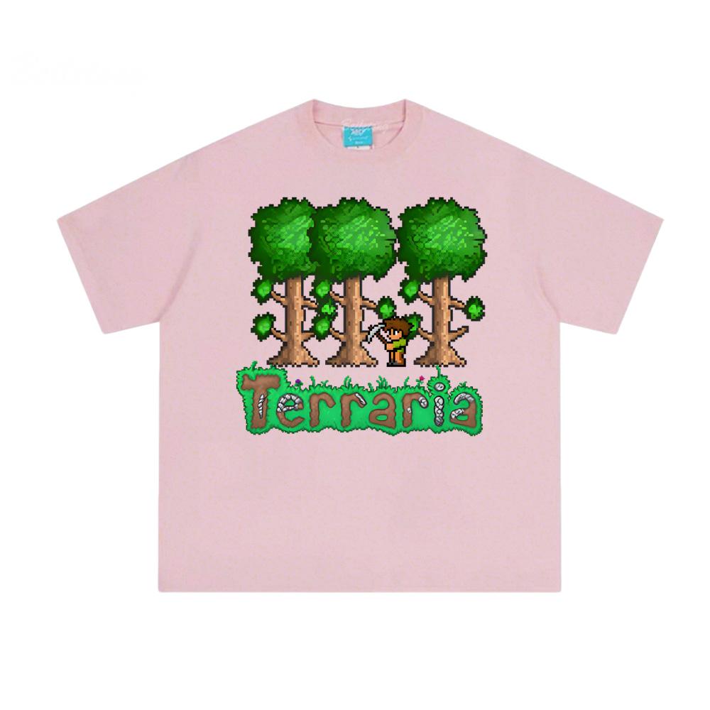 Terraria Pixel Style GAME Printing T Shirt 2026 Short Sleeve Casual T-shirt Summer Unisex Tshirt Manga Clothes