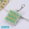 9 Keys Led Keyboard Key Toy Mechanical Keyboard Axis Tester Stress Relief Diy Fidget Button Keycap Fidget Keychain Toys Gift