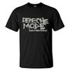 Hip Pop Amazing Rose Tops Black By Depeche Mode Print Cotton Sports T-shirt Casual Oversized Casual Graphic Streetwear Unisex