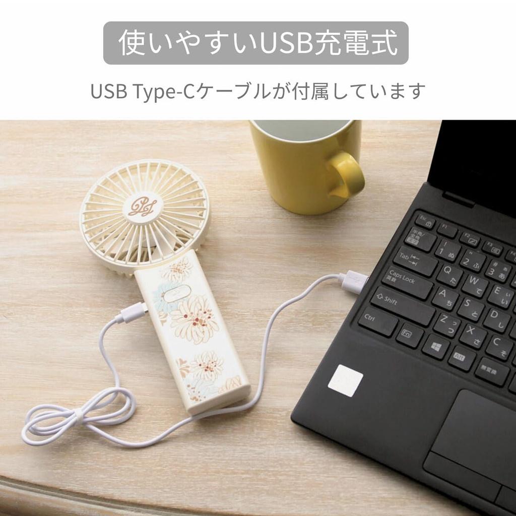 Paul Joe Mobile Handheld with Drawstring 3 Airflow USB Can Be Used While Portable Fan with Drawstring Bag Nunet 001144 & Fan, 2-Way