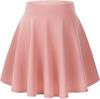 Women's Basic Versatile Elastic Flared Mini Skirt - Casual European & American Style